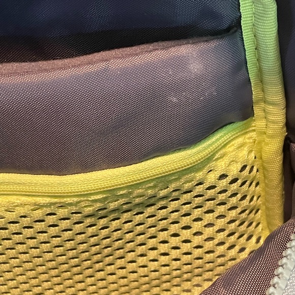 Adidas Light Blue Backpack laptop Unisex 3 stripes - Picture 13 of 16